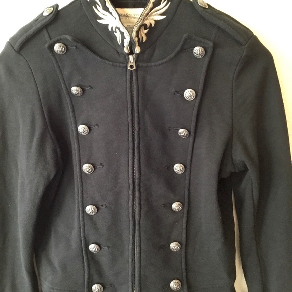 Ralph Lauren Military Officers Jacket Embroidered Double Breasted Size Medium - Picture 1 of 14